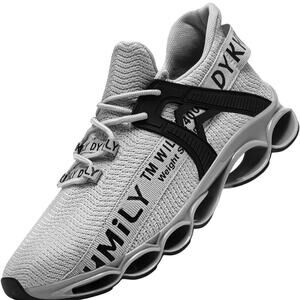 DYKHMILY unisex women size 6.5 men’s 5 steel-toe safety sneakers NEW no box